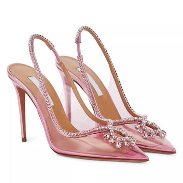 Sparkling Crystal Pink Heel