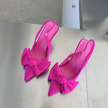 Bow-knot Prom Shoes-pink