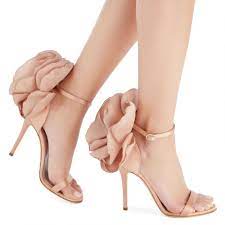 Flower peony  heels